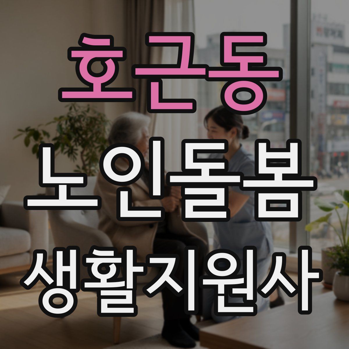호근동 노인돌봄생활지원사 자격증