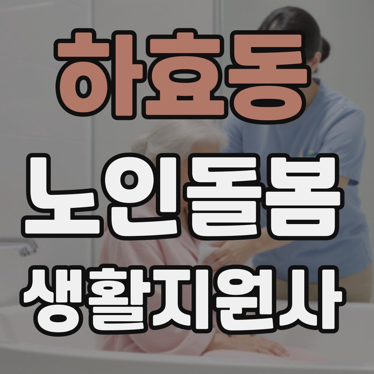하효동 노인돌봄생활지원사 자격증