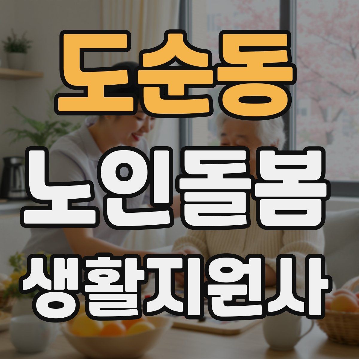 도순동 노인돌봄생활지원사 자격증 현관에서 시작하는 안전 점검 루틴