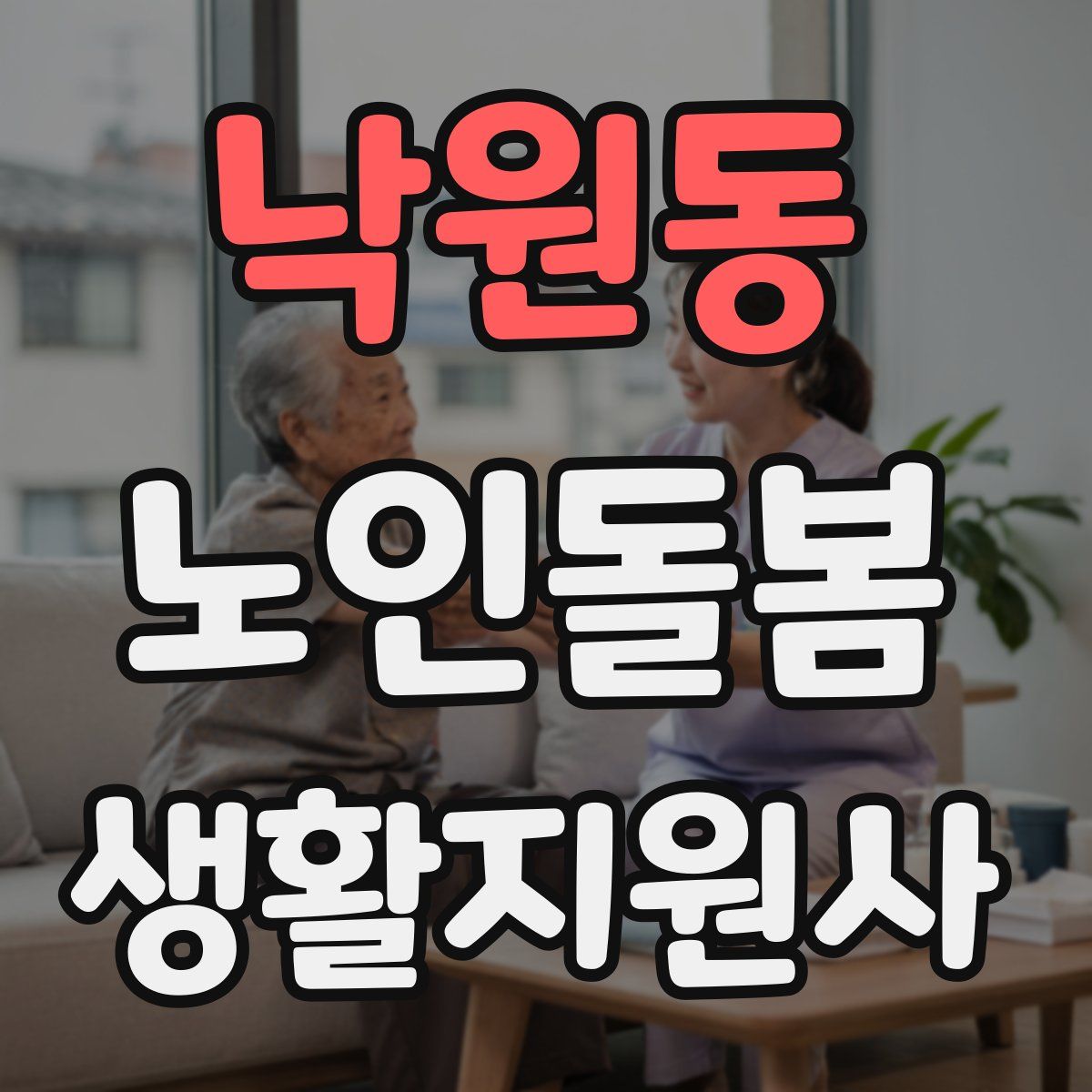 낙원동 노인돌봄생활지원사 자격증