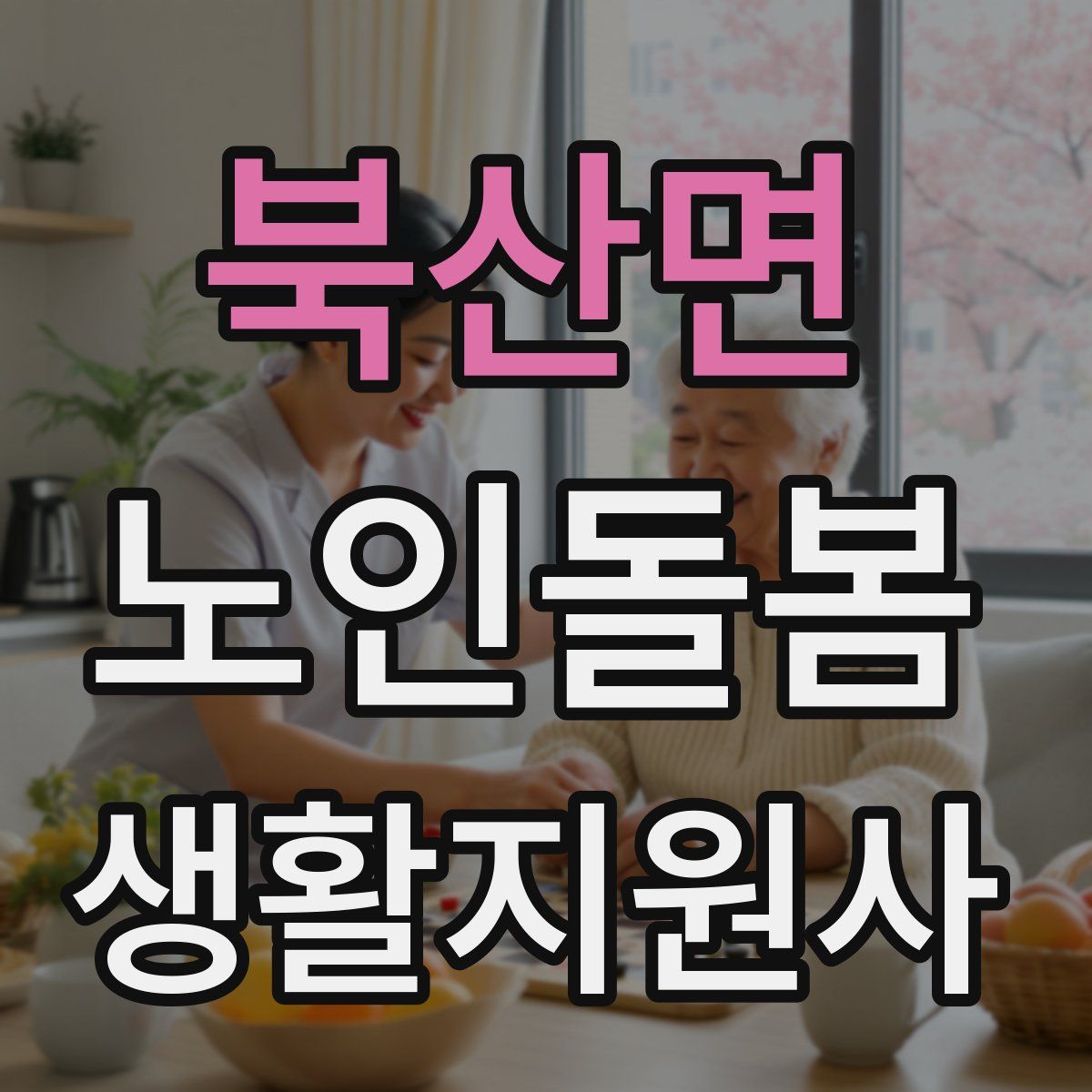 북산면 노인돌봄생활지원사 자격증