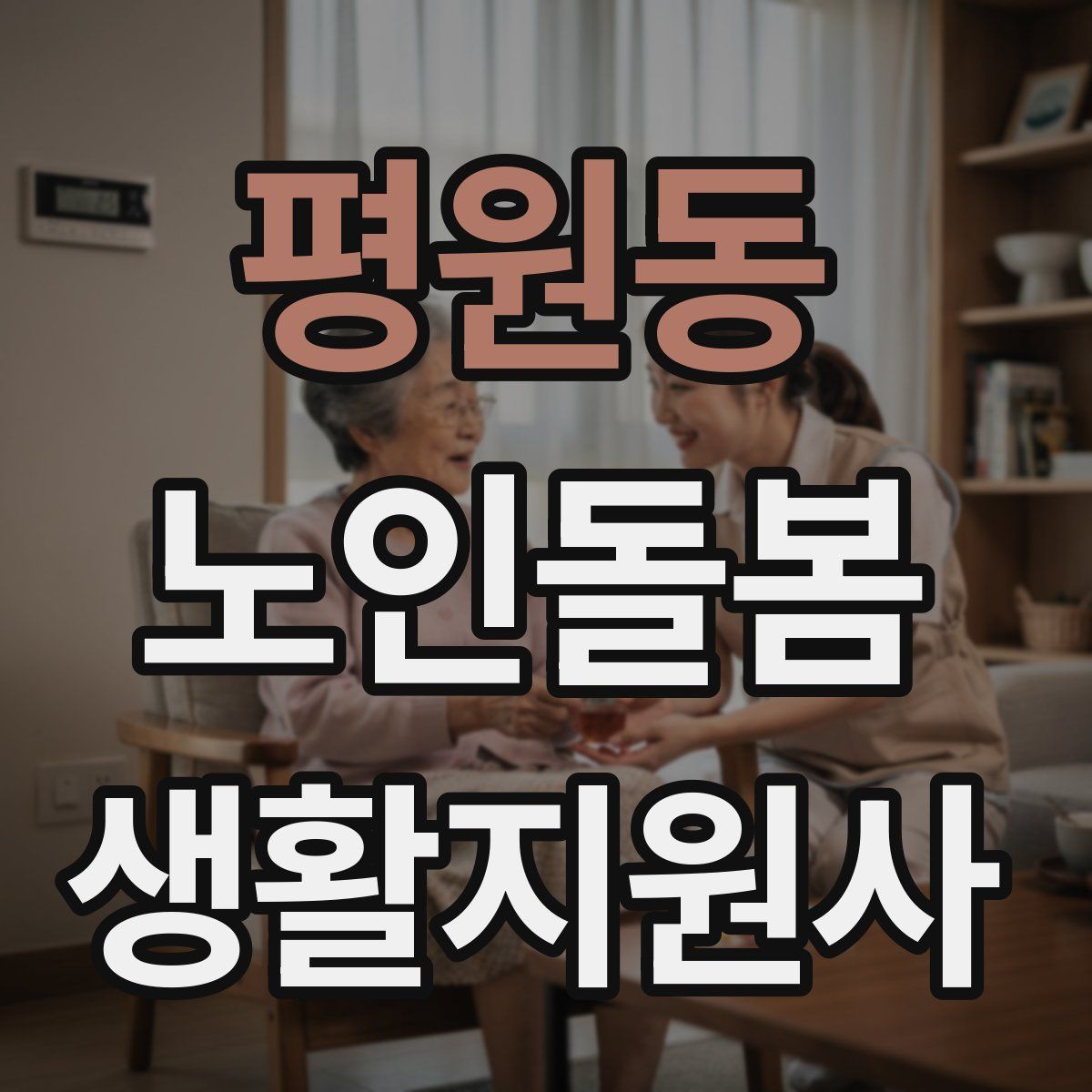 평원동 노인돌봄생활지원사 자격증