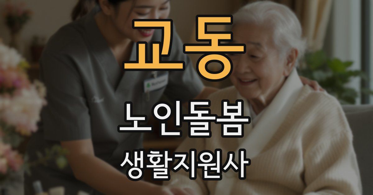 교동 노인돌봄생활지원사 자격증
