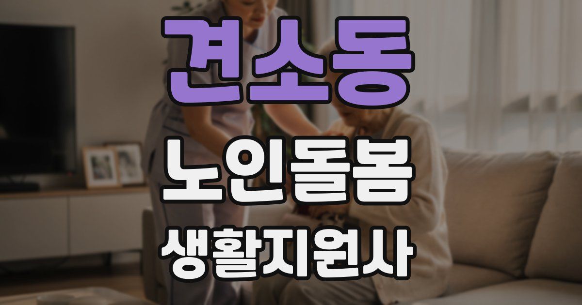견소동 노인돌봄생활지원사 자격증