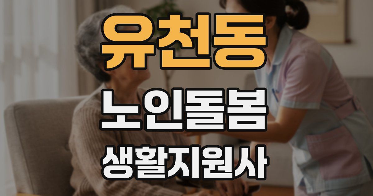 유천동 노인돌봄생활지원사 자격증