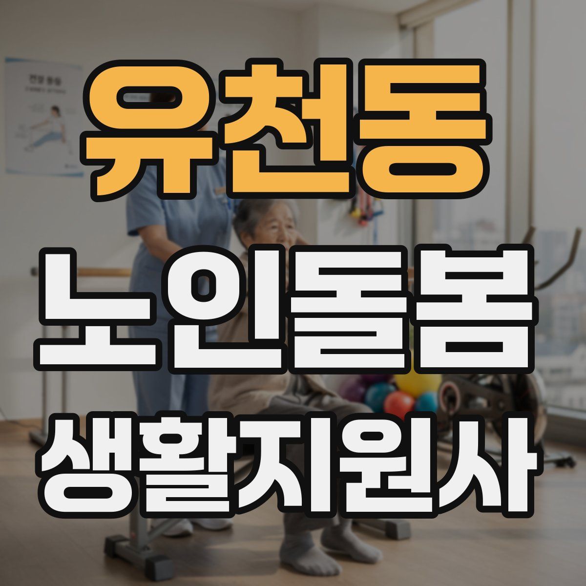 유천동 노인돌봄생활지원사 자격증