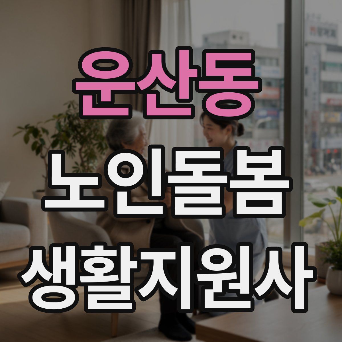 운산동 노인돌봄생활지원사 자격증