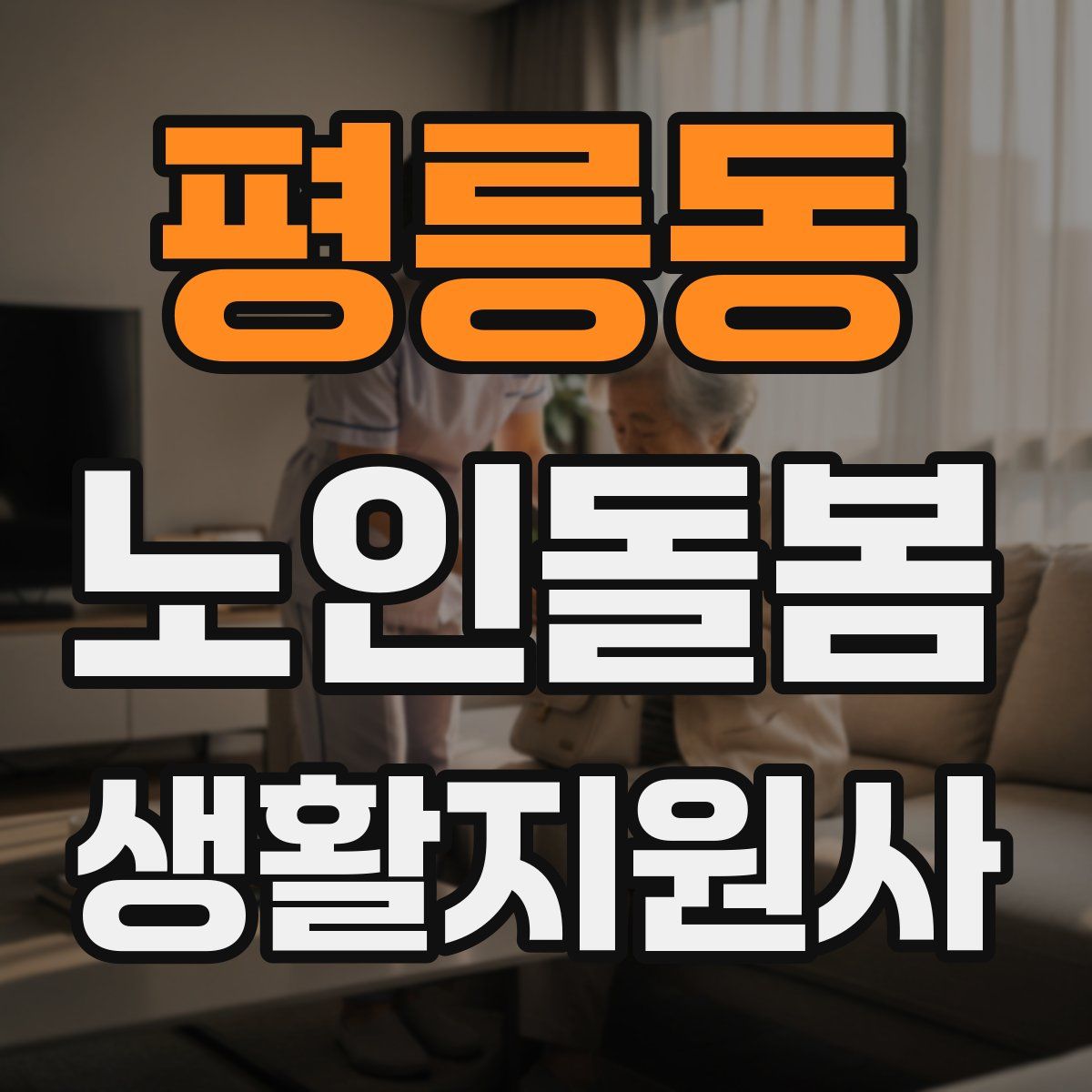 평릉동 노인돌봄생활지원사 자격증