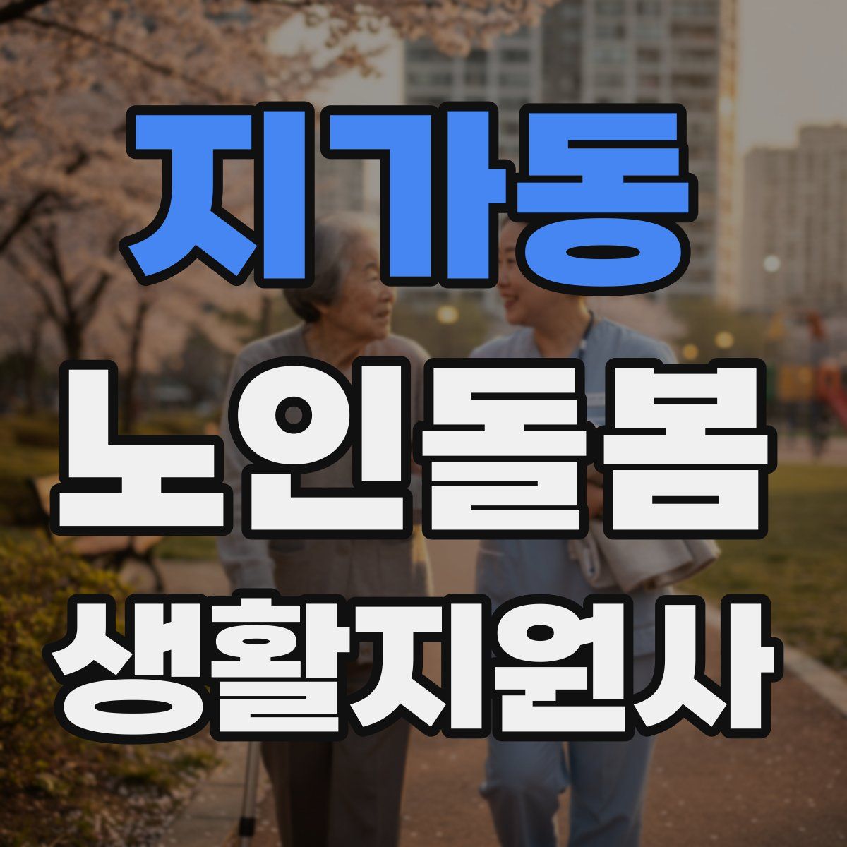 지가동 노인돌봄생활지원사 자격증