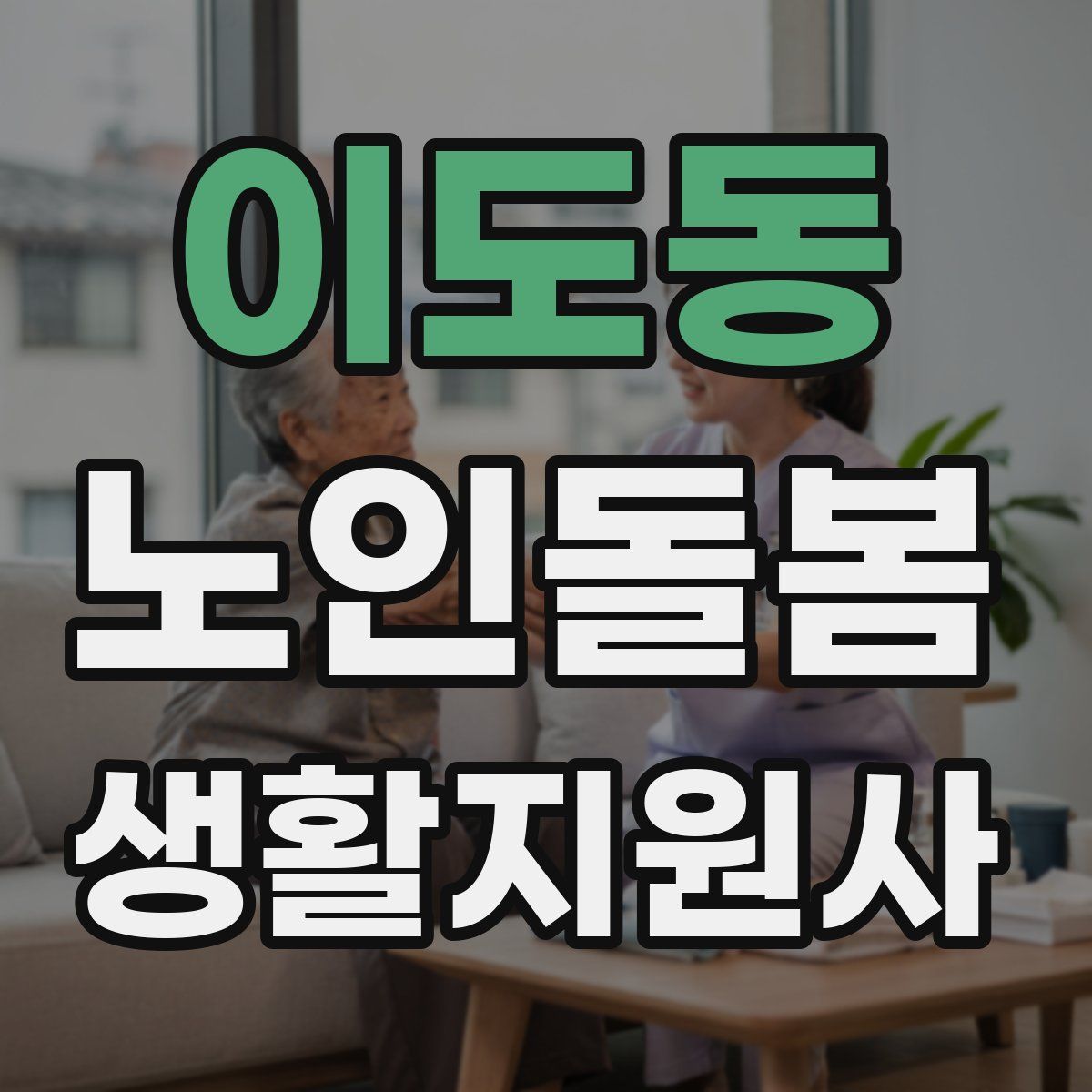이도동 노인돌봄생활지원사 자격증