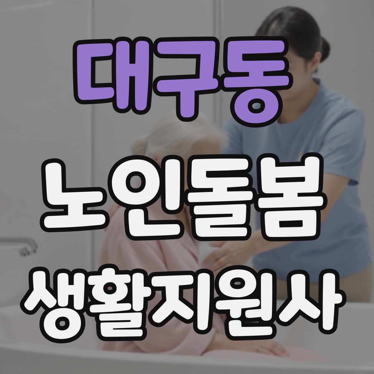 대구동 노인돌봄생활지원사 자격증