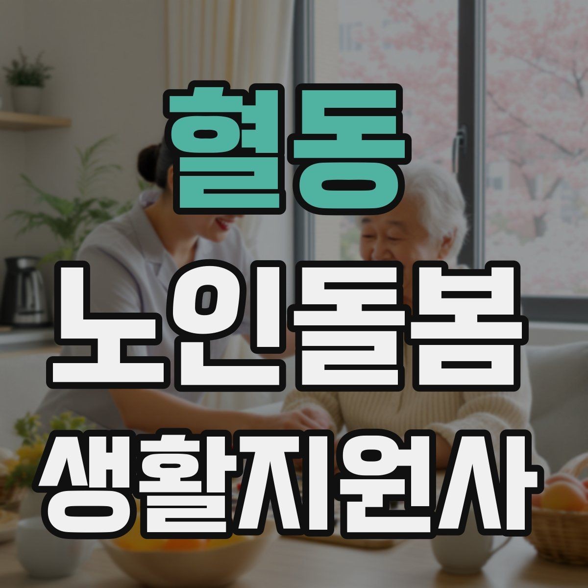 혈동 노인돌봄생활지원사 자격증 취득 후 첫 활동 전 준비 체크
