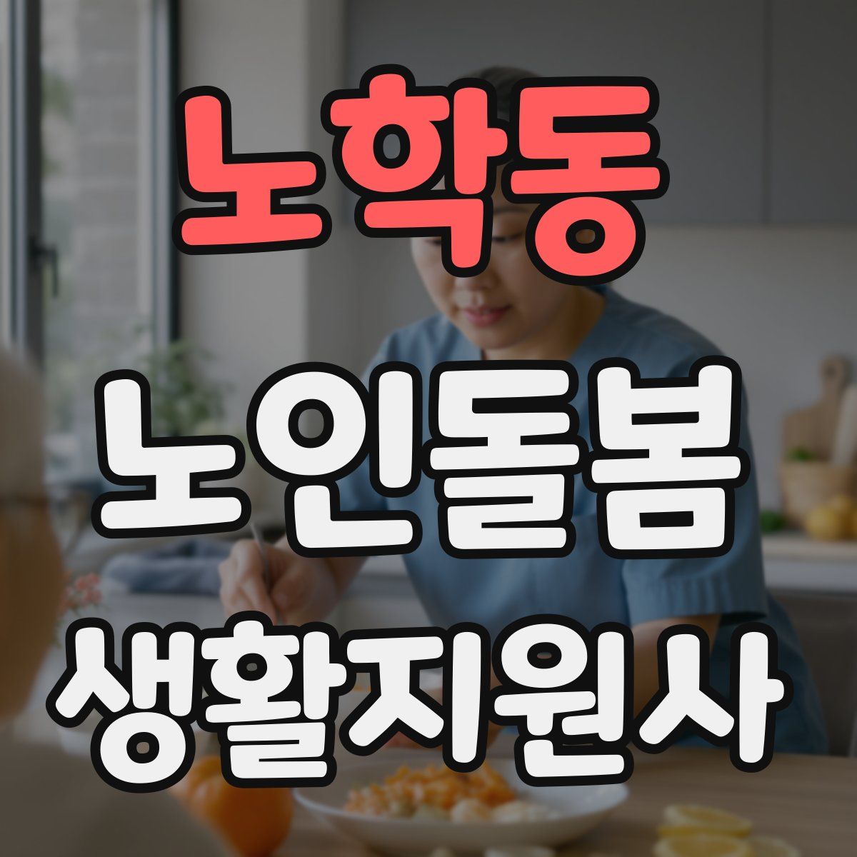 노학동 노인돌봄생활지원사 자격증