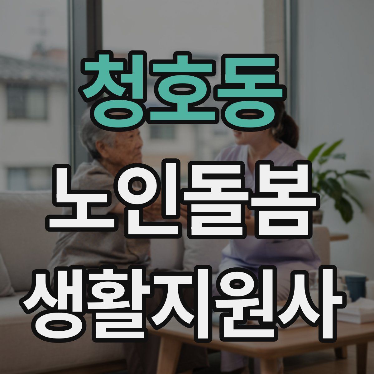 청호동 노인돌봄생활지원사 자격증