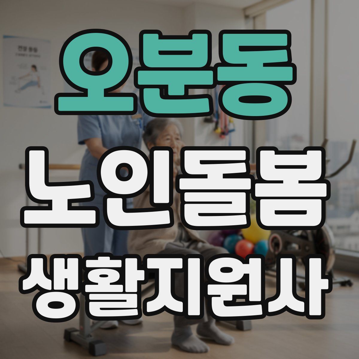 오분동 노인돌봄생활지원사 자격증