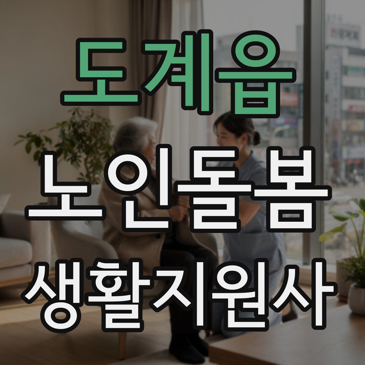 도계읍 노인돌봄생활지원사 자격증