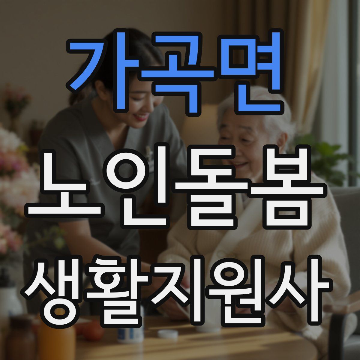 가곡면 노인돌봄생활지원사 자격증