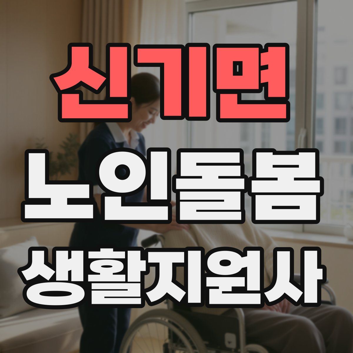 신기면 노인돌봄생활지원사 자격증