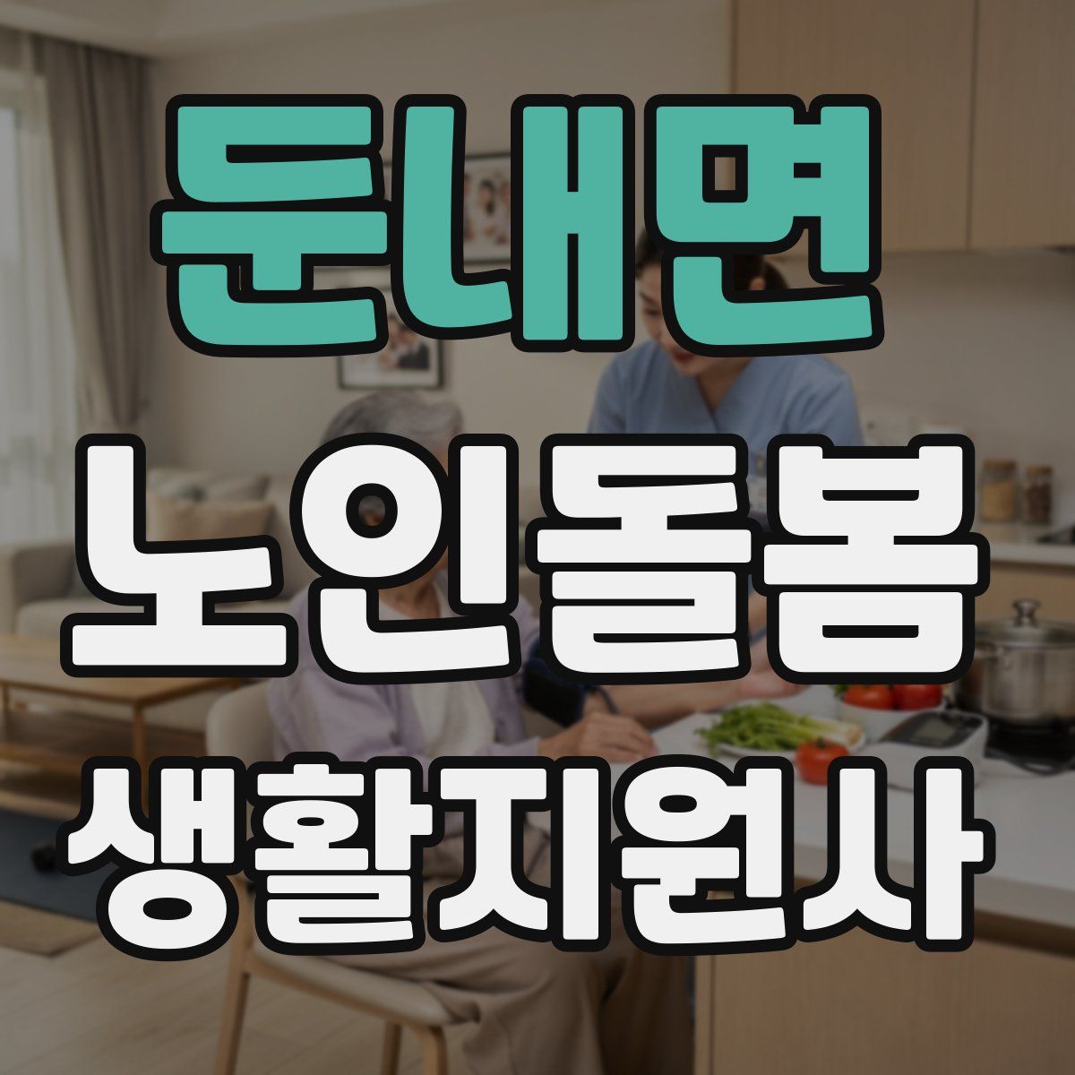 둔내면 노인돌봄생활지원사 자격증