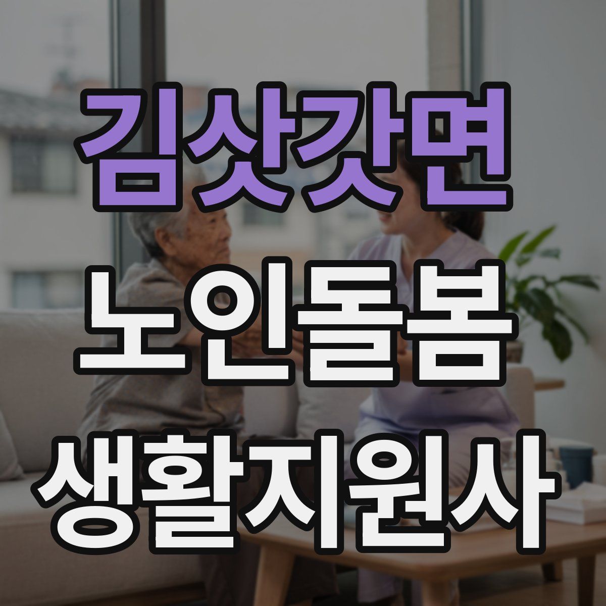 김삿갓면 노인돌봄생활지원사 자격증