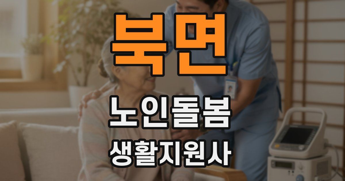 북면 노인돌봄생활지원사 자격증