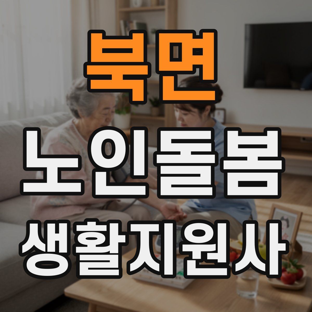 북면 노인돌봄생활지원사 자격증