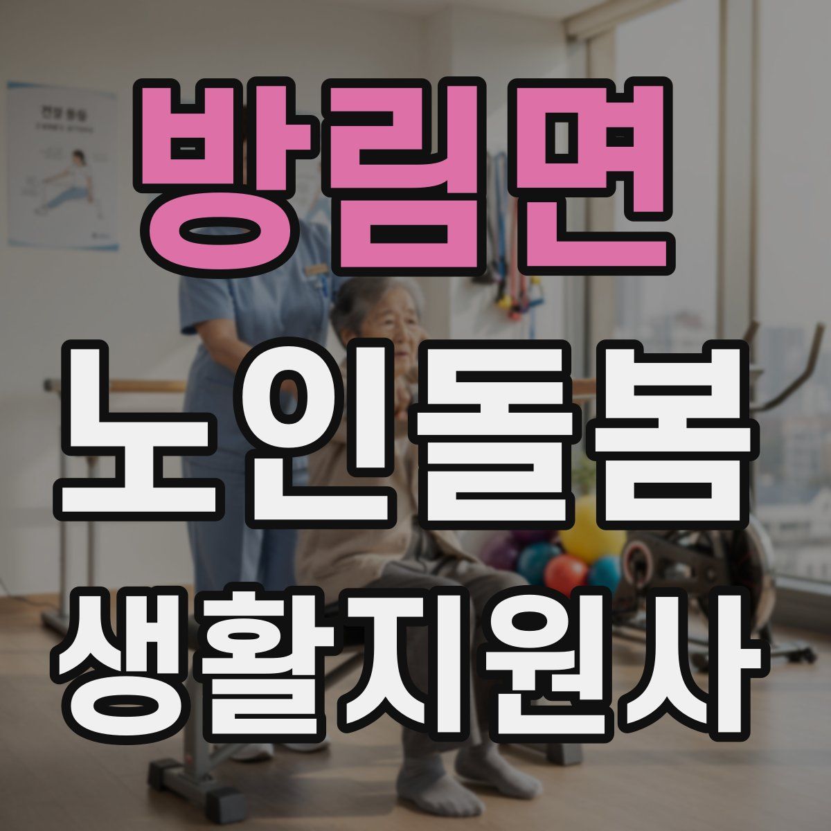 방림면 노인돌봄생활지원사 자격증
