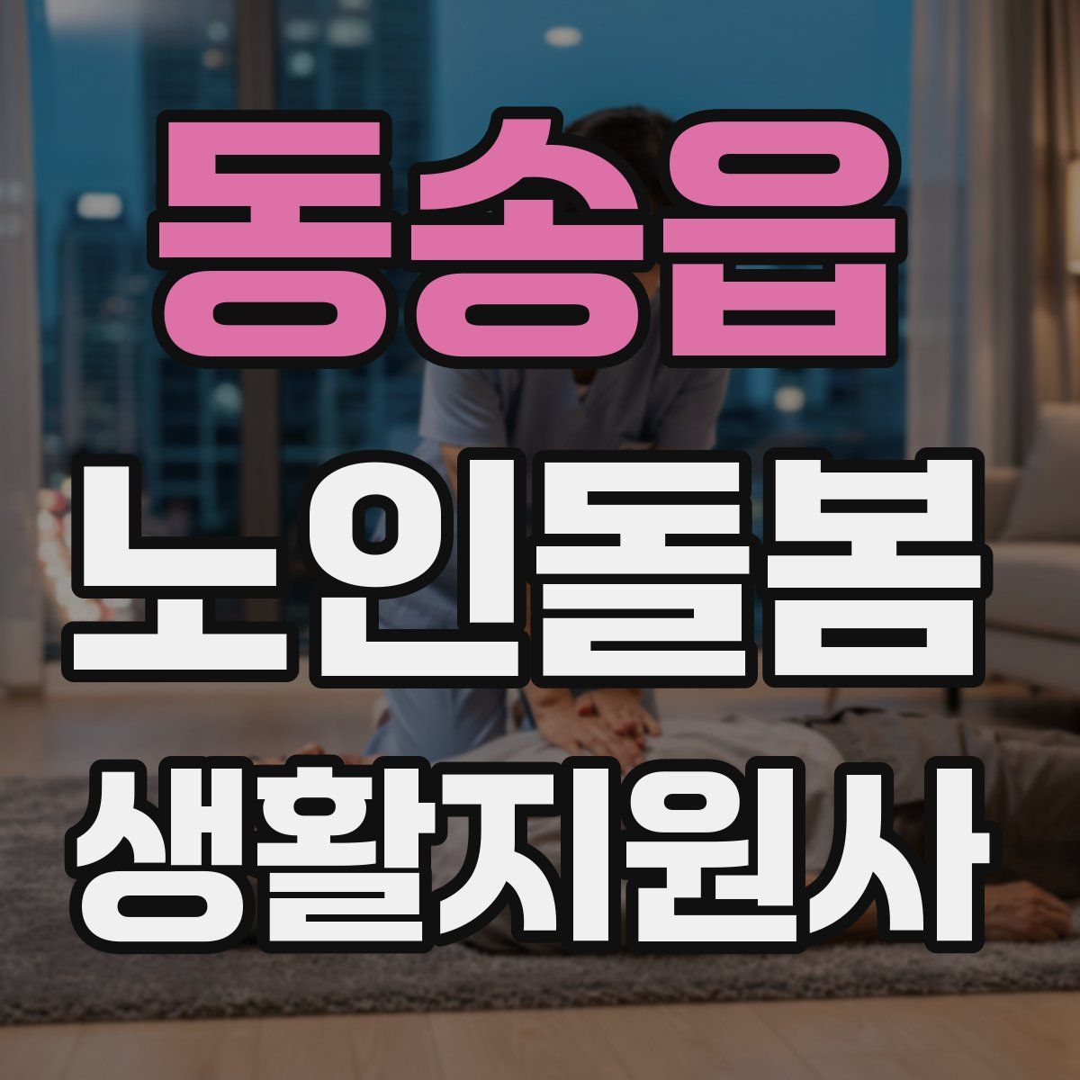 동송읍 노인돌봄생활지원사 자격증