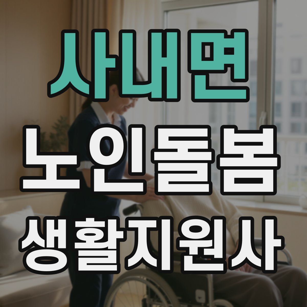 사내면 노인돌봄생활지원사 자격증