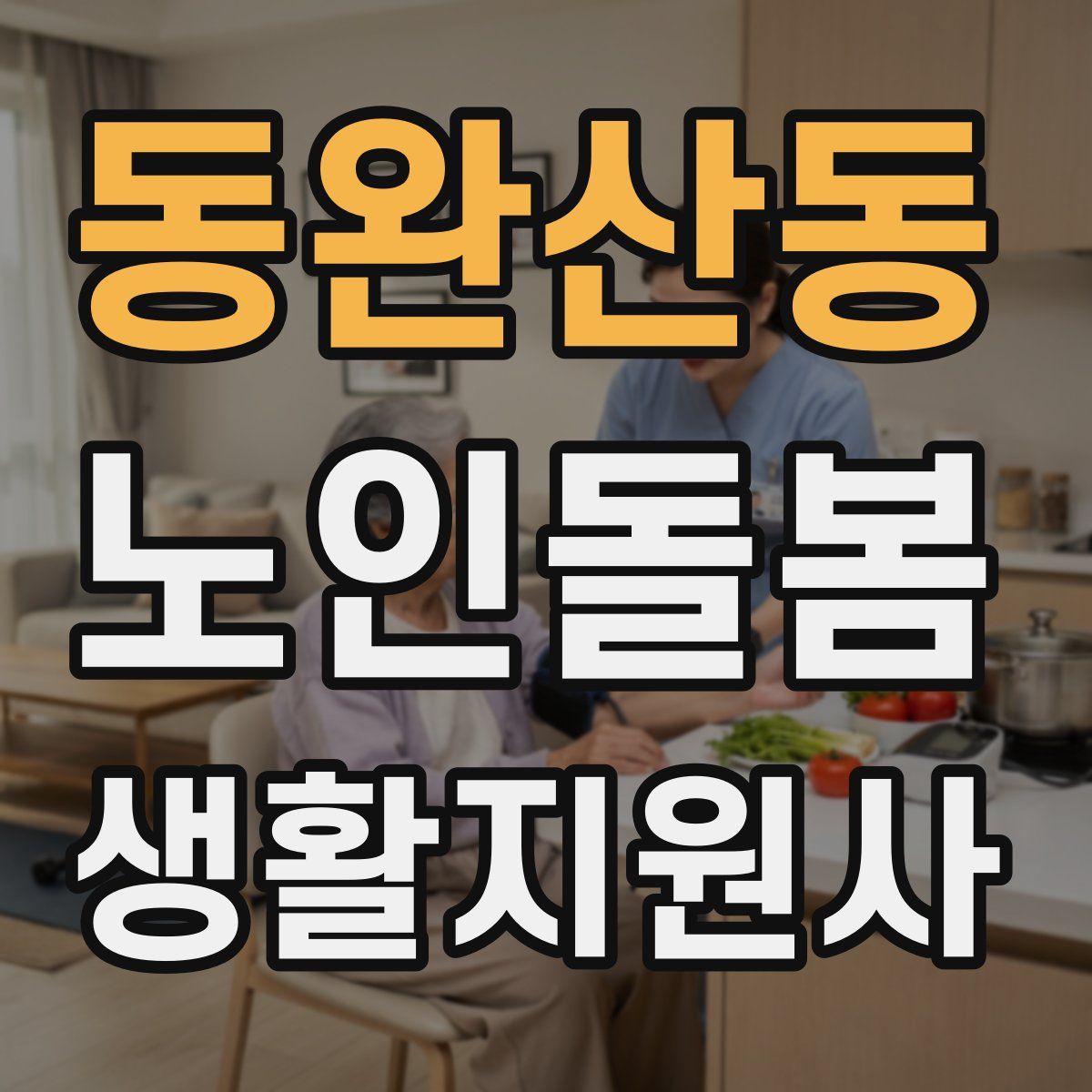 동완산동 노인돌봄생활지원사 자격증