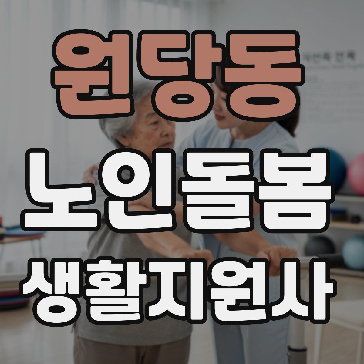 원당동 노인돌봄생활지원사 자격증