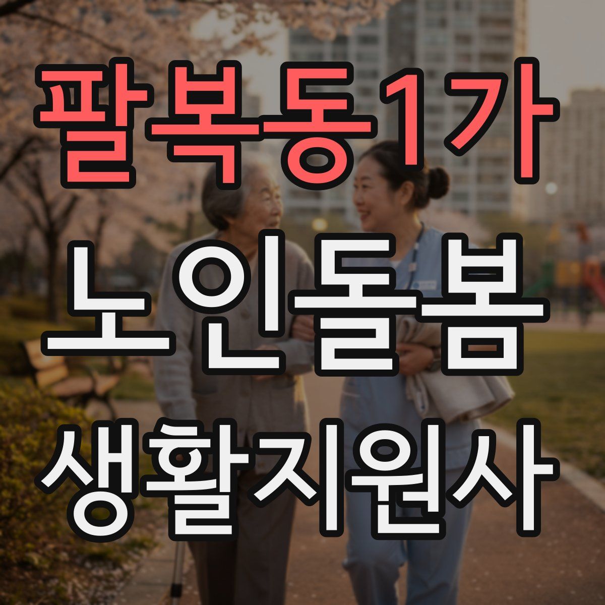 팔복동1가 노인돌봄생활지원사 자격증
