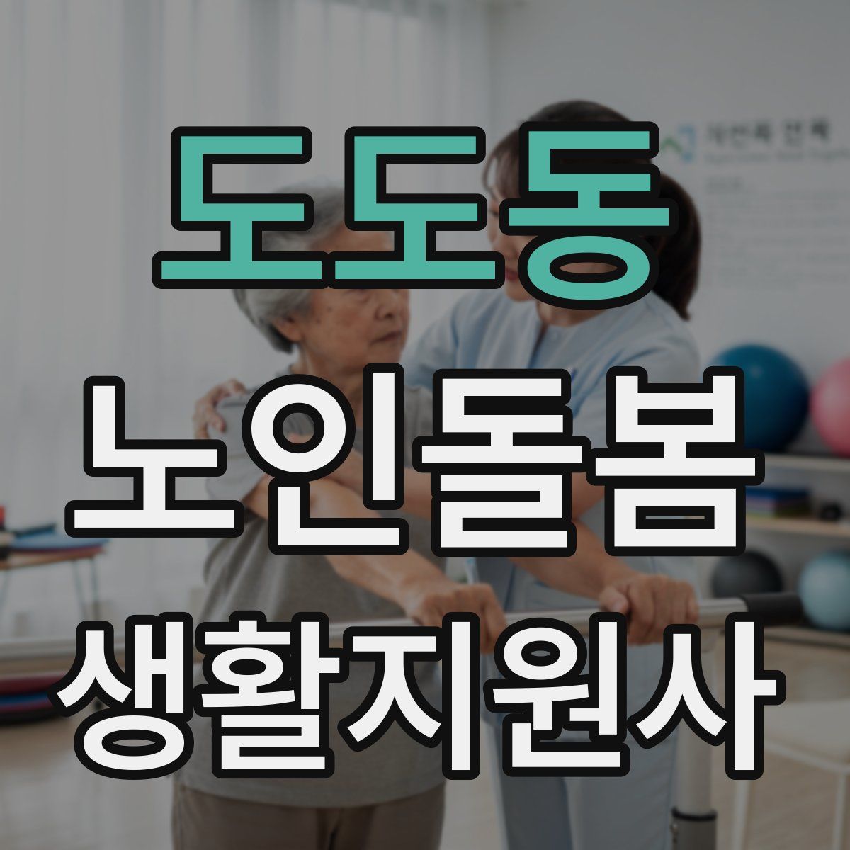 도도동 노인돌봄생활지원사 자격증