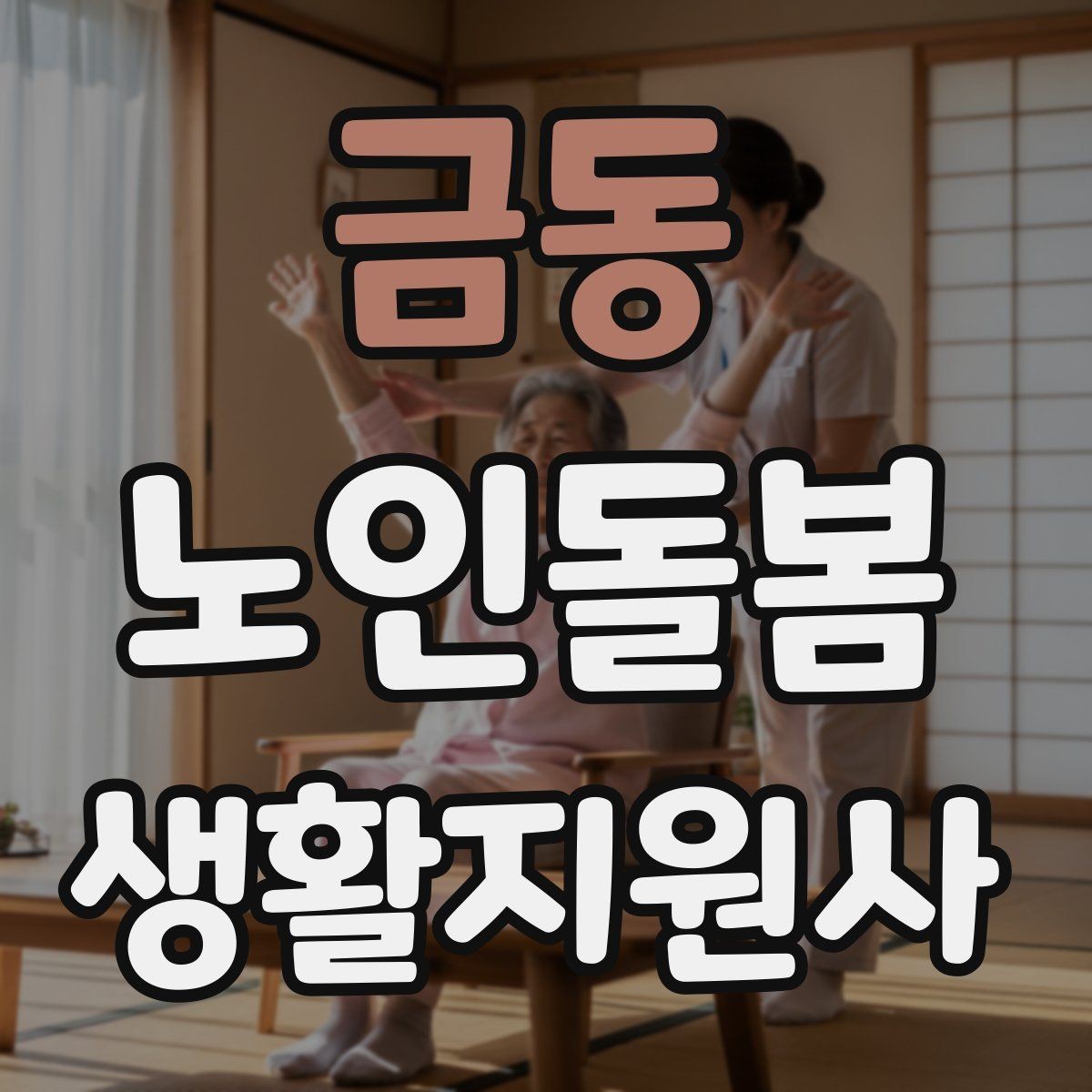 금동 노인돌봄생활지원사 자격증 정기 통원 일정 관리 팁