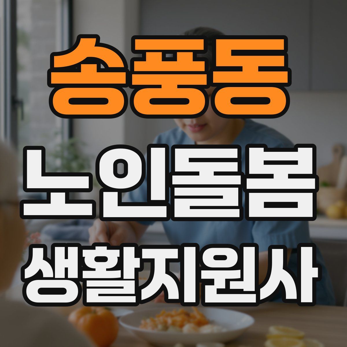 송풍동 노인돌봄생활지원사 자격증