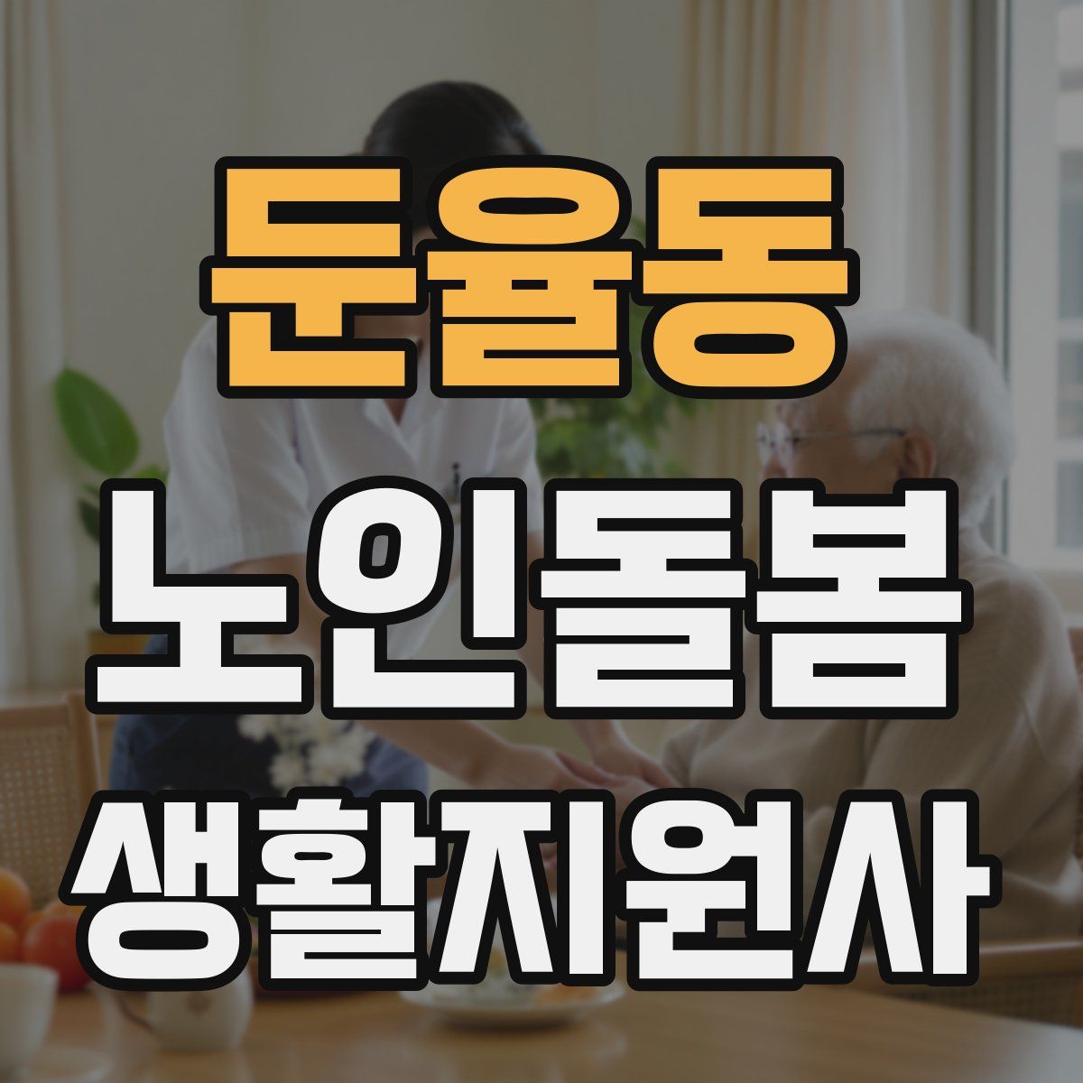 둔율동 노인돌봄생활지원사 자격증