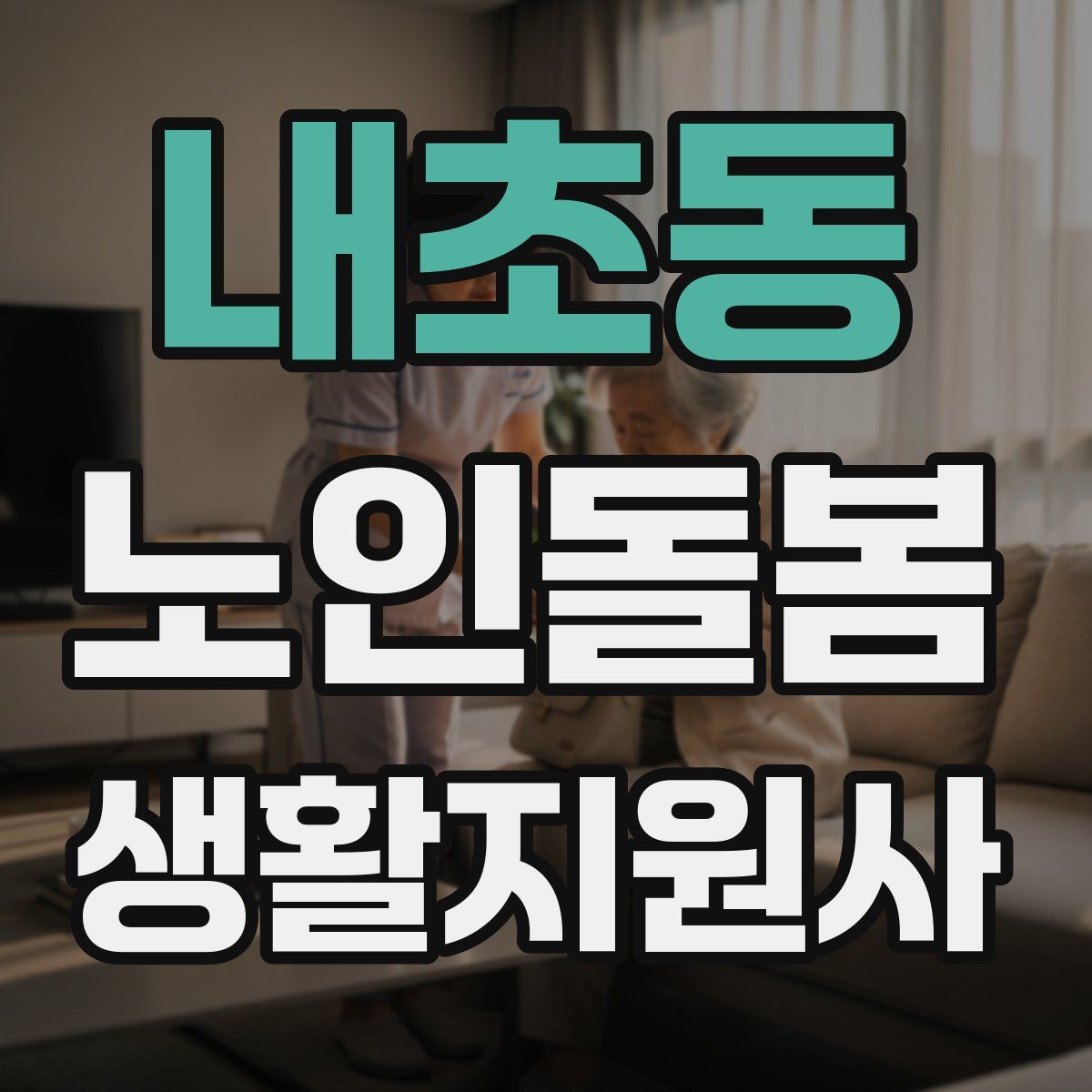 내초동 노인돌봄생활지원사 자격증