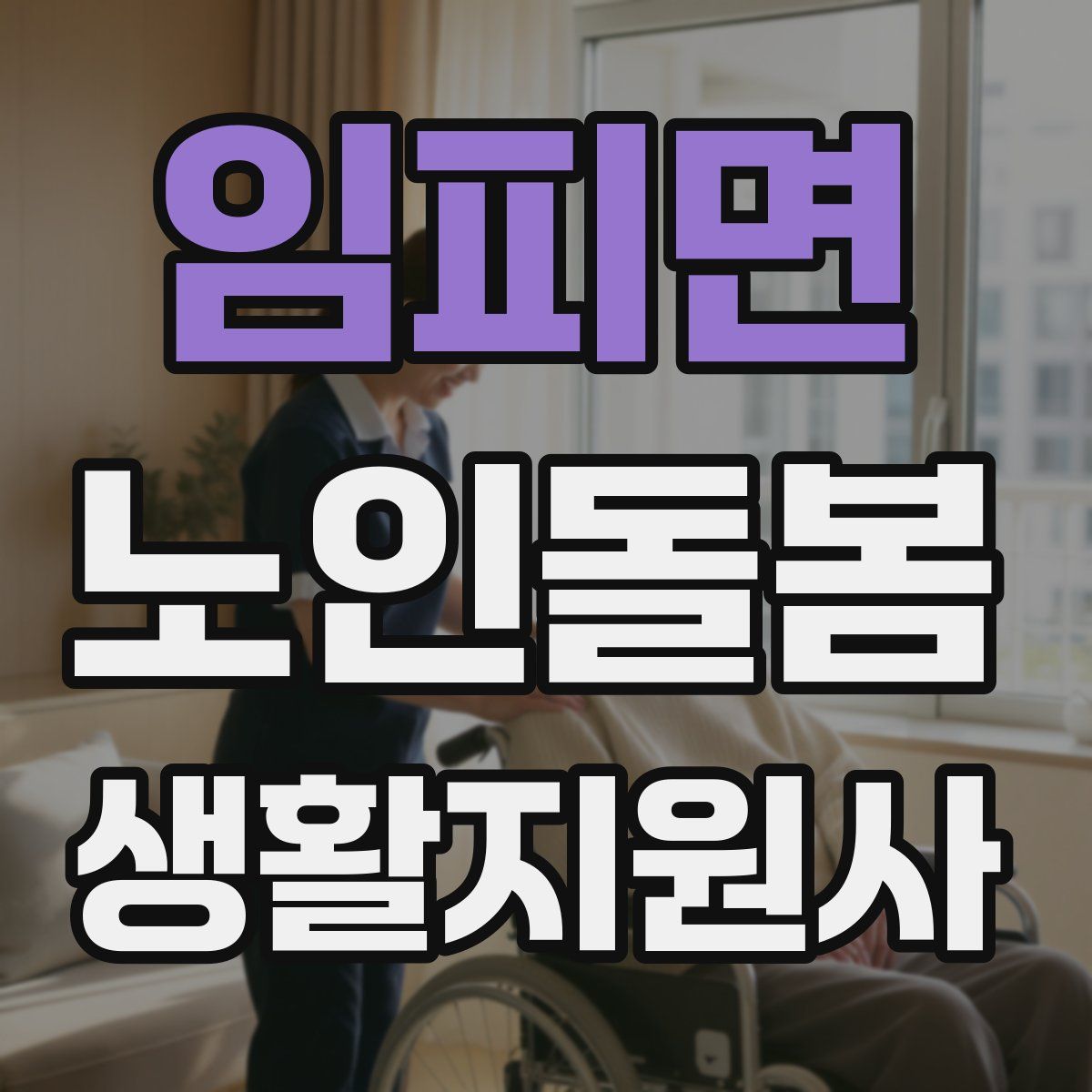 임피면 노인돌봄생활지원사 자격증