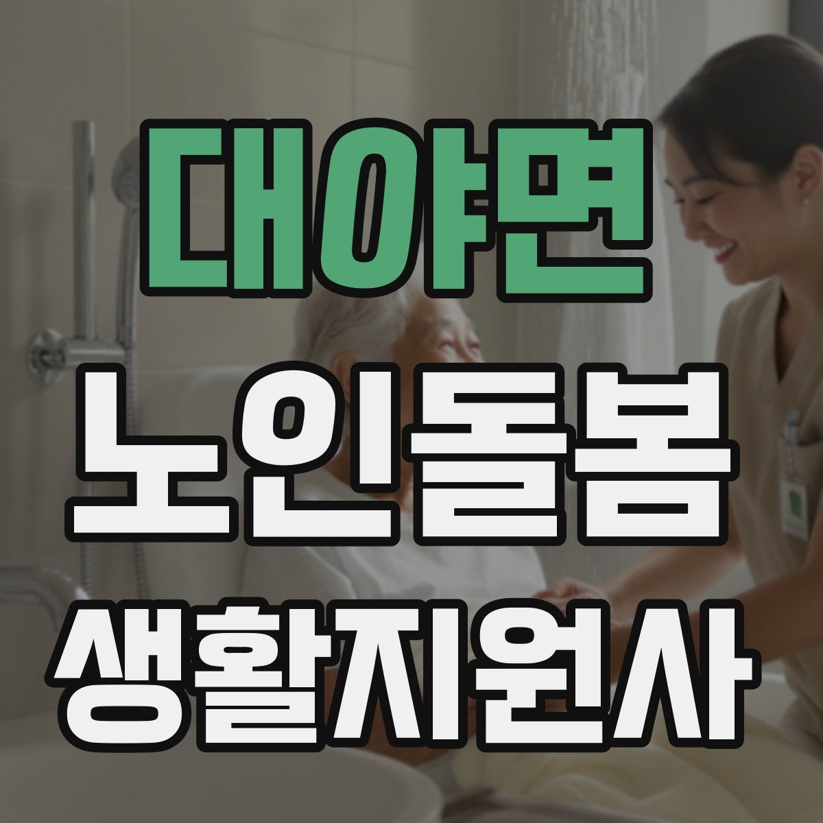 대야면 노인돌봄생활지원사 자격증
