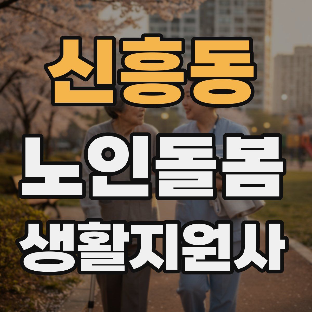 신흥동 노인돌봄생활지원사 자격증
