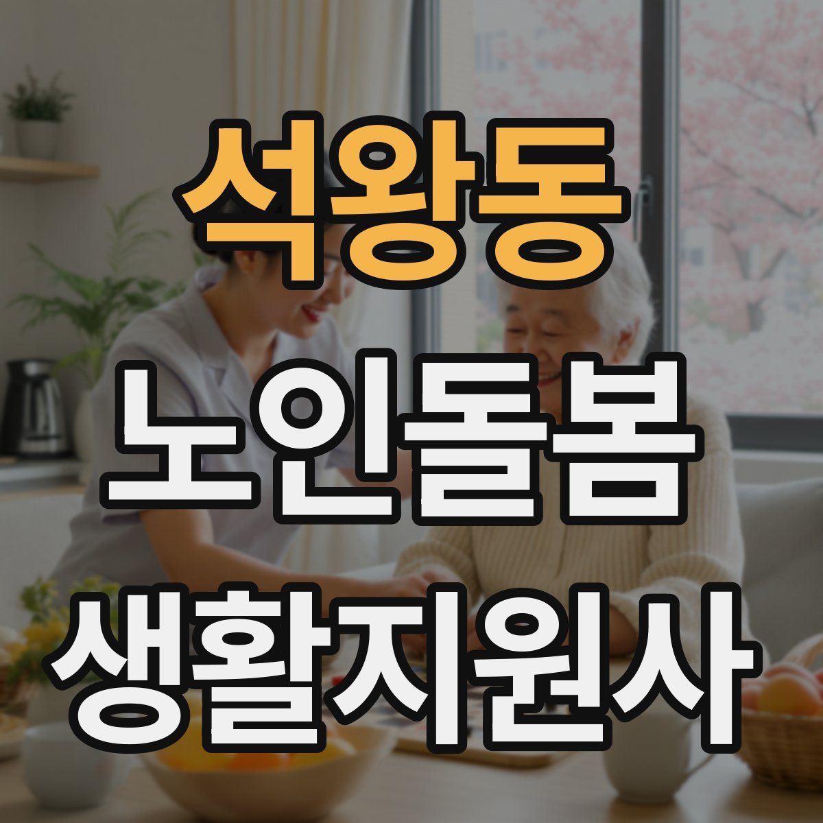 석왕동 노인돌봄생활지원사 자격증