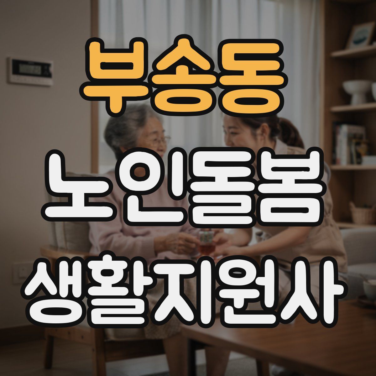 부송동 노인돌봄생활지원사 자격증