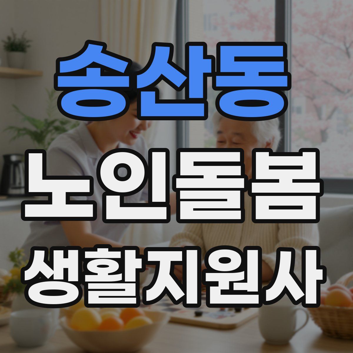 송산동 노인돌봄생활지원사 자격증