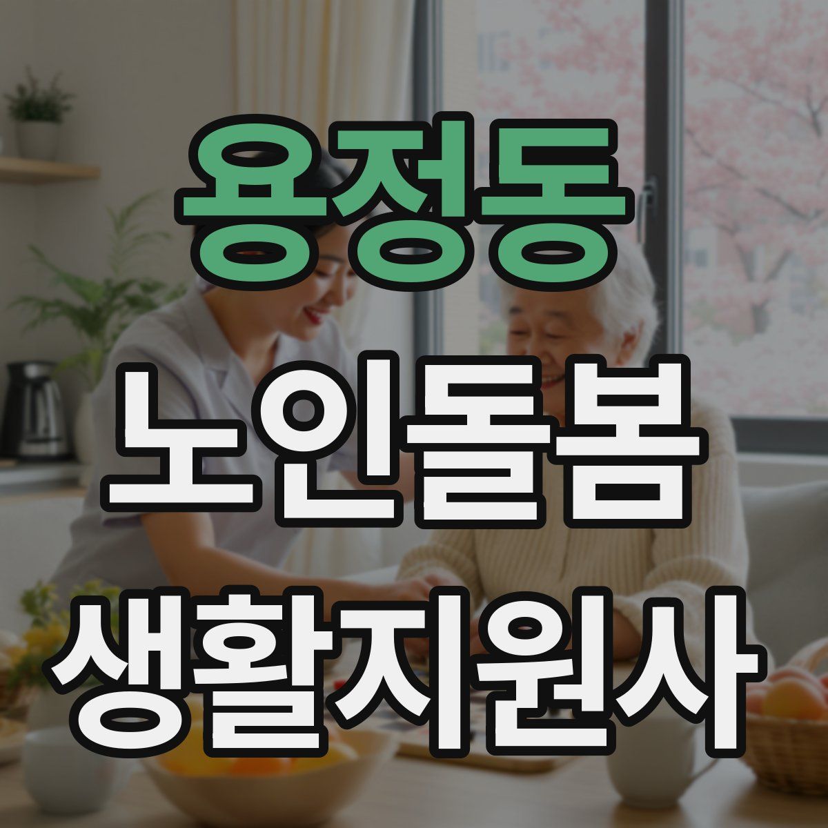 용정동 노인돌봄생활지원사 자격증