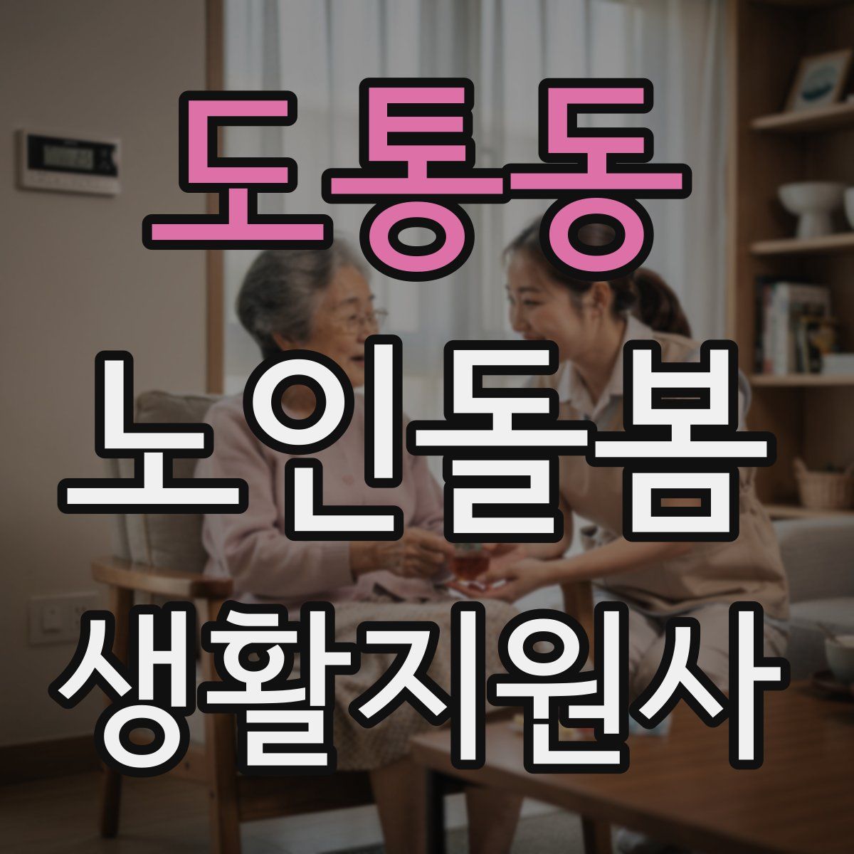 도통동 노인돌봄생활지원사 자격증