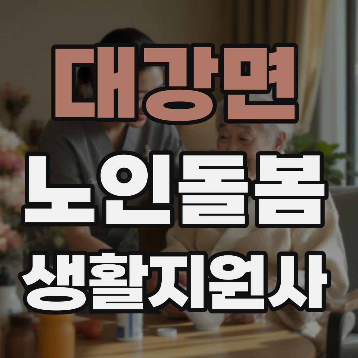 대강면 노인돌봄생활지원사 자격증