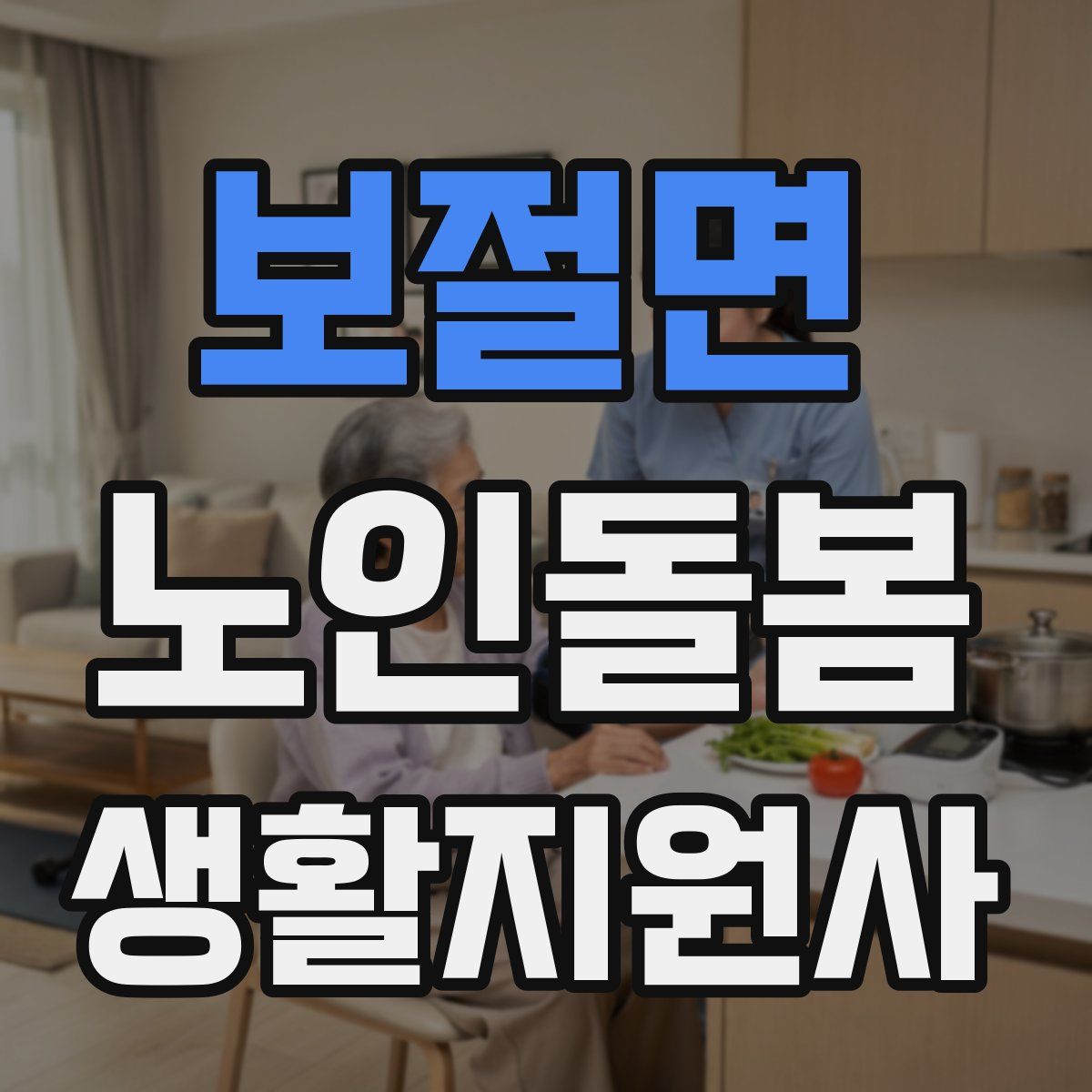 보절면 노인돌봄생활지원사 자격증