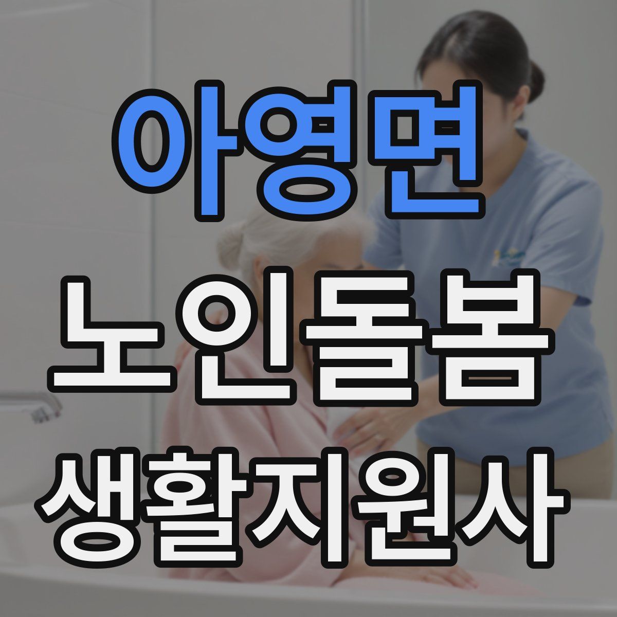 아영면 노인돌봄생활지원사 자격증