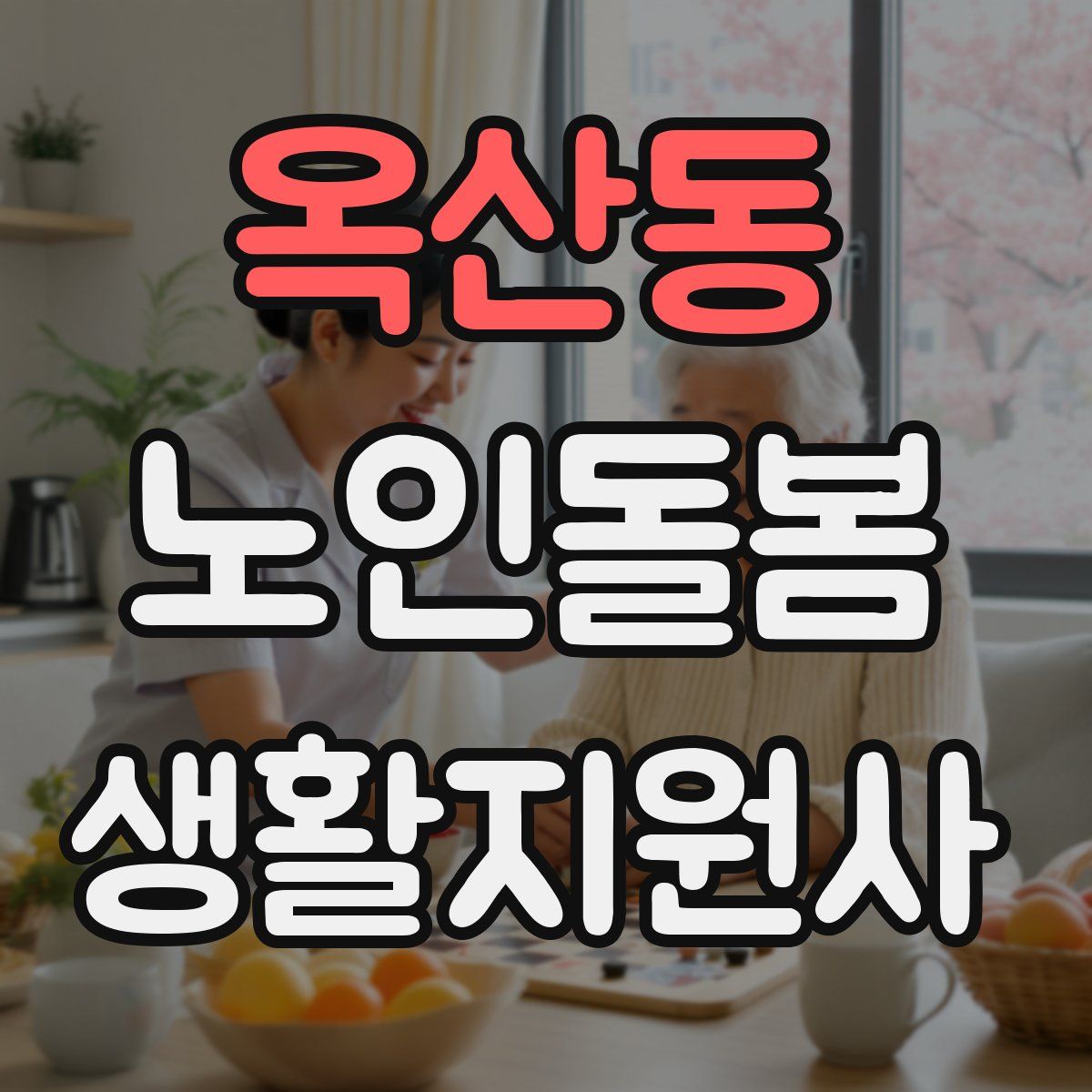 옥산동 노인돌봄생활지원사 자격증