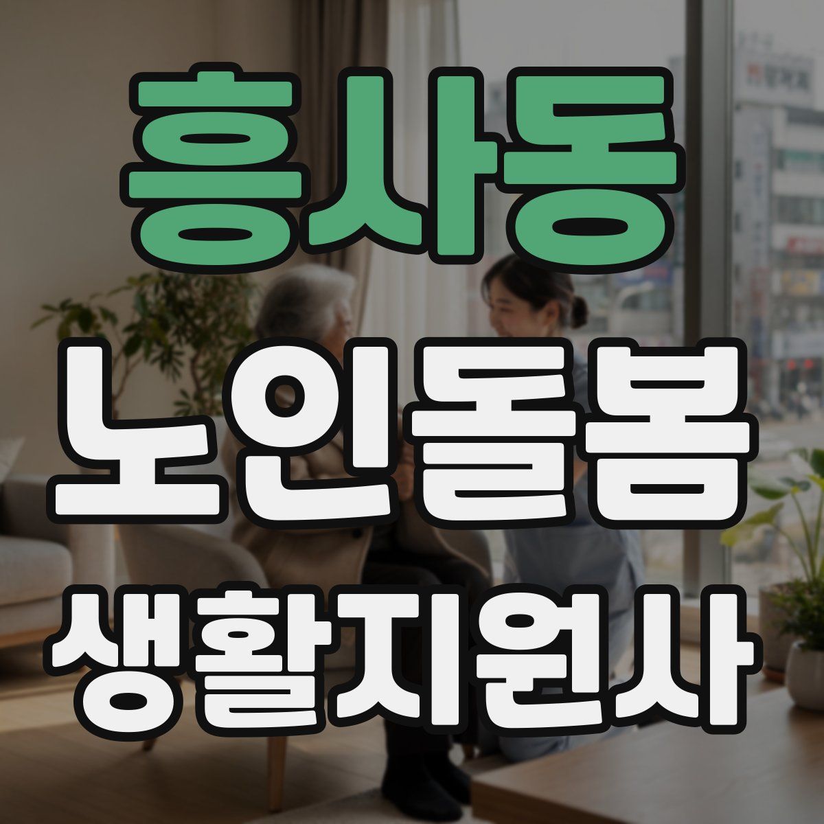 흥사동 노인돌봄생활지원사 자격증